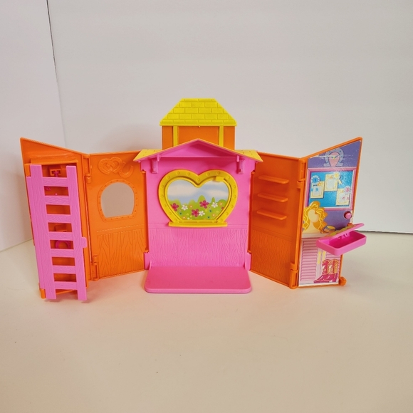 Polly Pocket 2002 Vintage Horse Stable Set McDonalds Barbie Toy Lot - Picture 2 of 10